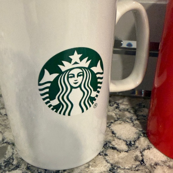 Starbucks Red and White Mug Duo - Picture 4 of 9